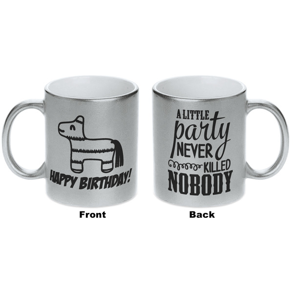 Pinata Birthday Silver Mug - Approval