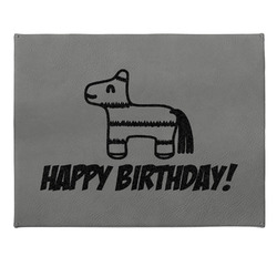 Pinata Birthday Small Gift Box w/ Engraved Leather Lid (Personalized)