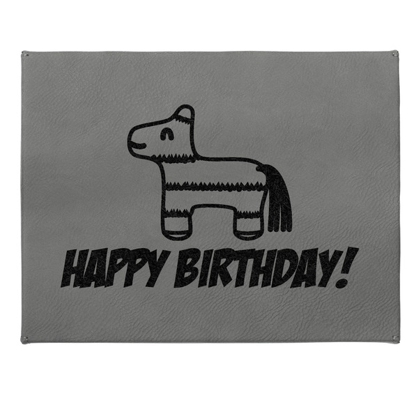 Pinata Birthday Small Engraved Gift Box with Leather Lid - Approval