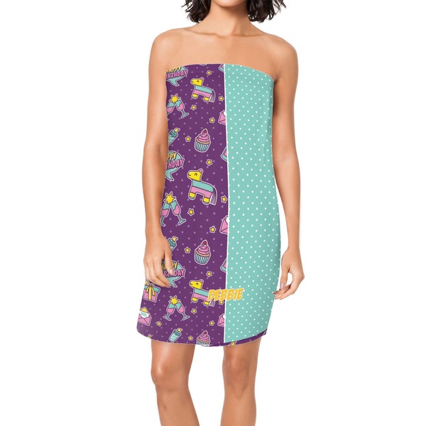 Custom Pinata Birthday Spa / Bath Wrap (Personalized)