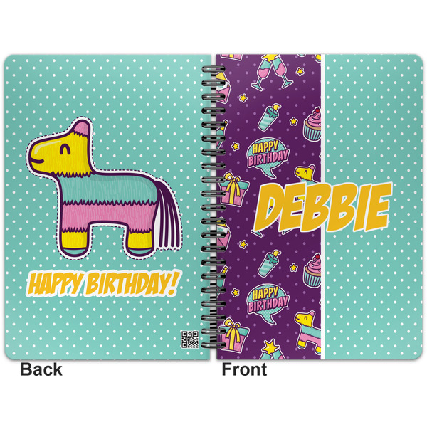 Pinata Birthday Spiral Journal 7 x 10 - Apvl