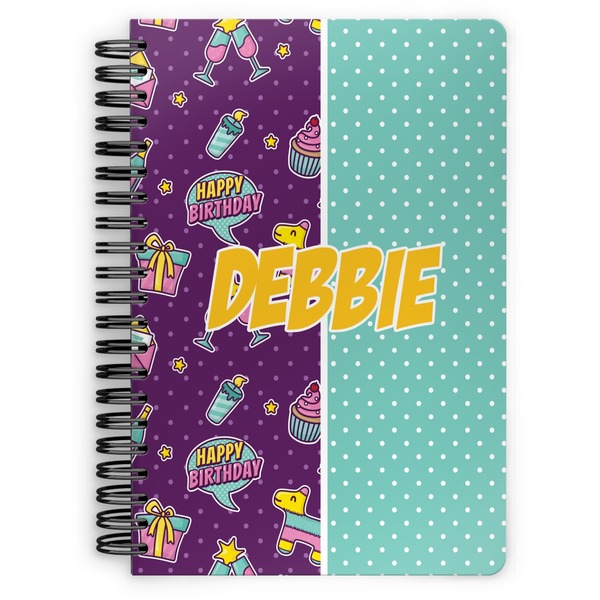 Custom Pinata Birthday Spiral Notebook (Personalized)