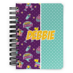 Pinata Birthday Spiral Notebook - 5x7 w/ Name or Text