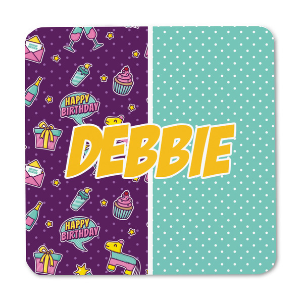 Pinata Birthday Square Fridge Magnet - FRONT