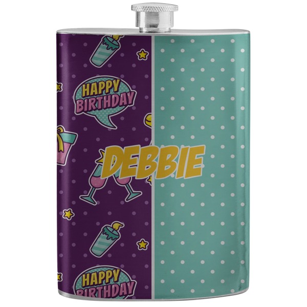 Custom Pinata Birthday Stainless Steel Flask (Personalized)