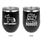 Pinata Birthday Stainless Wine Tumblers - Black - Double Sided - Approval