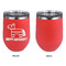 Pinata Birthday Stainless Wine Tumblers - Coral - Single Sided - Approval