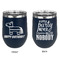 Pinata Birthday Stainless Wine Tumblers - Navy - Double Sided - Approval