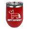 Pinata Birthday Stainless Wine Tumblers - Red - Double Sided - Front