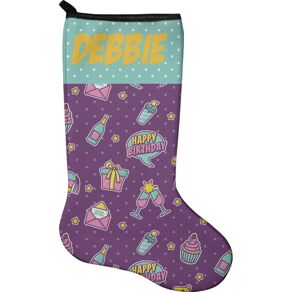 Custom Pinata Birthday Holiday Stocking - Neoprene (Personalized)