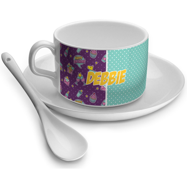 Custom Pinata Birthday Tea Cup - Single (Personalized)