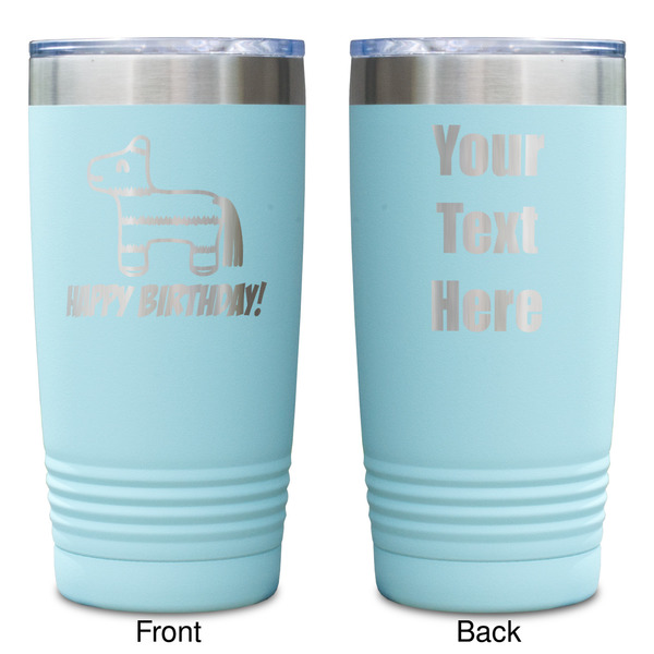 Pinata Birthday Teal Polar Camel Tumbler - 20oz -Double Sided - Approval