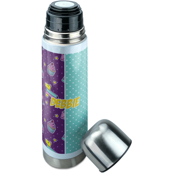 Pinata Birthday Thermos - Lid Off