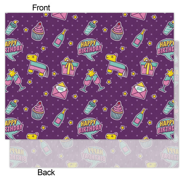 Pinata Birthday Tissue Paper - Heavyweight - Medium - Front & Back
