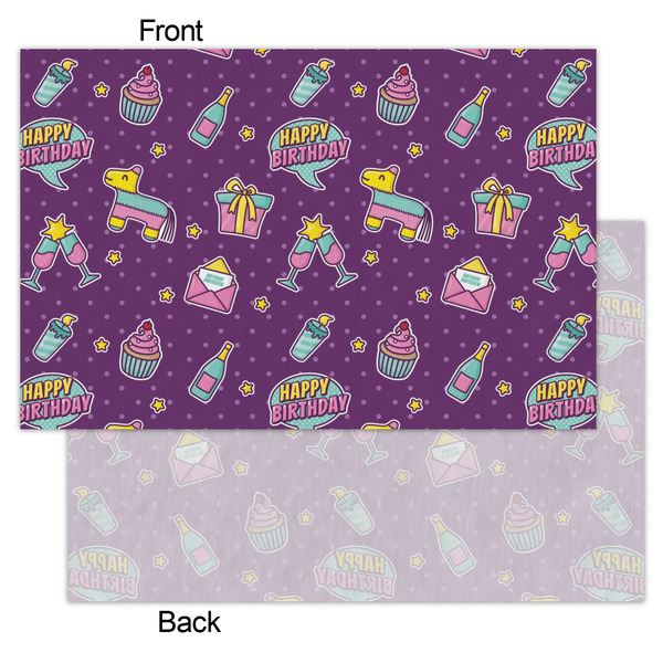 Pinata Birthday Tissue Paper - Lightweight - Small - Front & Back