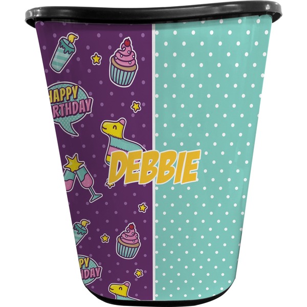Pinata Birthday Trash Can Black