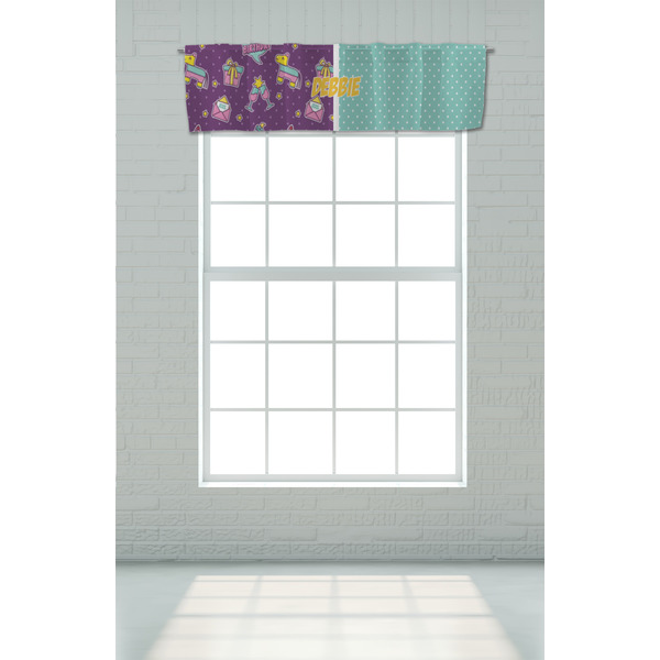 Pinata Birthday Valance - On window