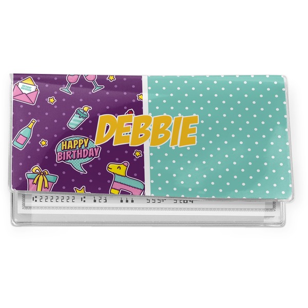 Custom Pinata Birthday Vinyl Checkbook Cover (Personalized)
