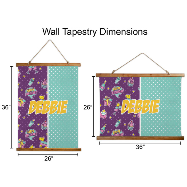 Pinata Birthday Wall Hanging Tapestries - Parent/Sizing