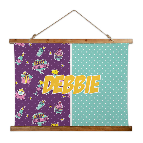 Custom Pinata Birthday Wall Hanging Tapestry - Wide (Personalized)