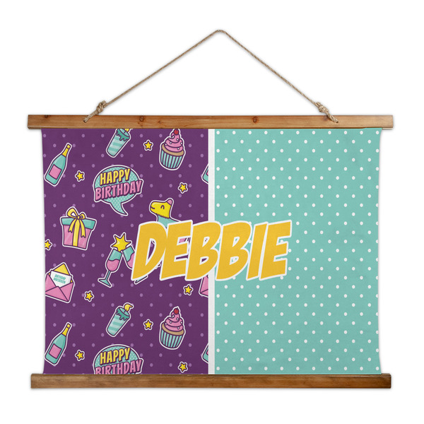 Custom Pinata Birthday Wall Hanging Tapestry - Wide (Personalized)