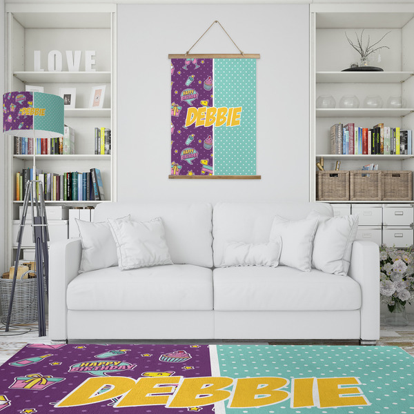 Pinata Birthday Wall Hanging Tapestry - Portrait - IN CONTEXT