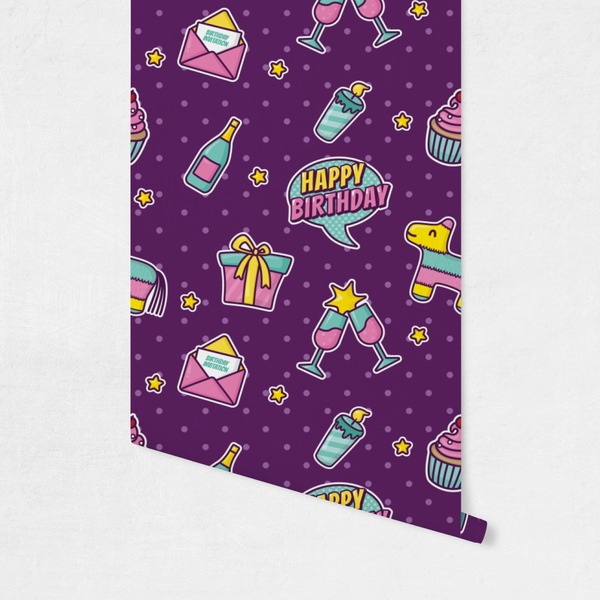 Pinata Birthday Wallpaper on Wall