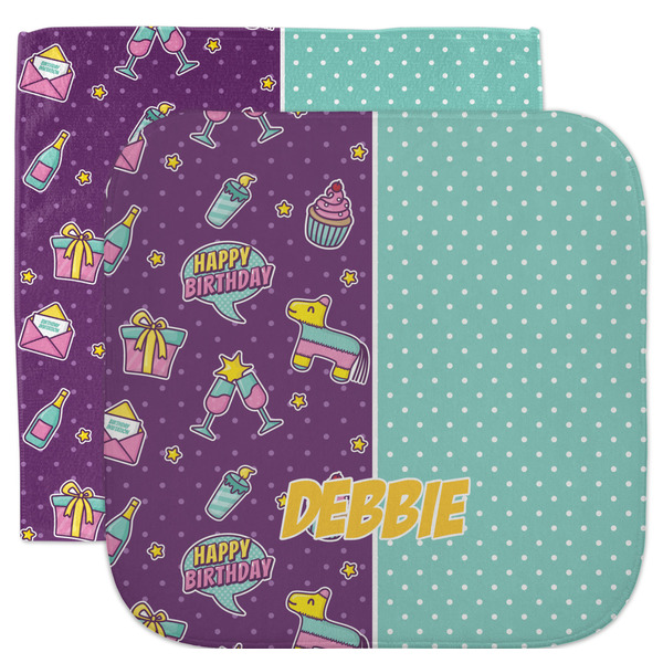 Custom Pinata Birthday Facecloth / Wash Cloth (Personalized)