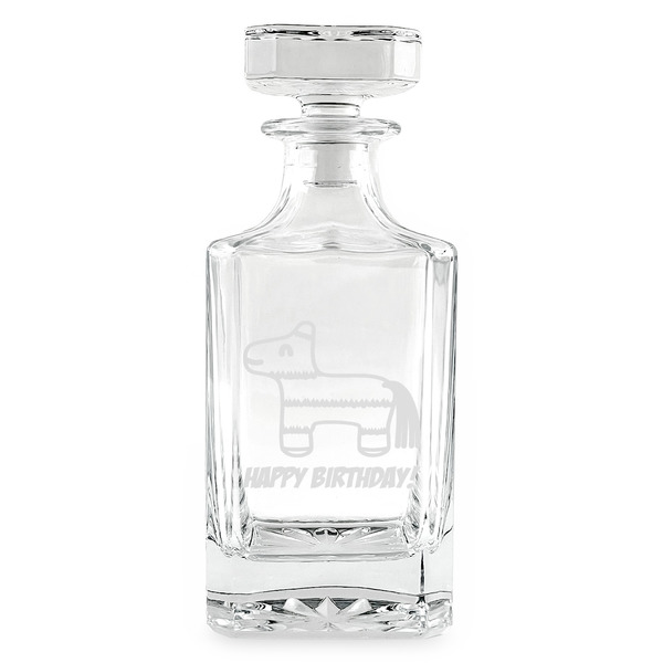Pinata Birthday Whiskey Decanter - 26oz Square - FRONT