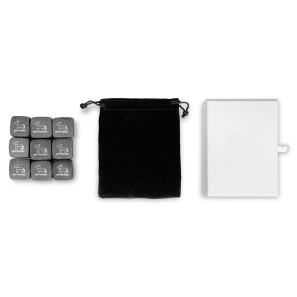 Pinata Birthday Whiskey Stones - Set of 9 - Content Packaging