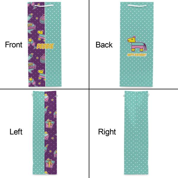 Pinata Birthday Wine Gift Bag - Matte - Approval