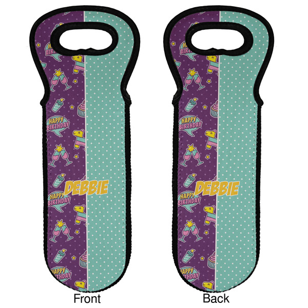 Pinata Birthday Wine Tote Front & Back