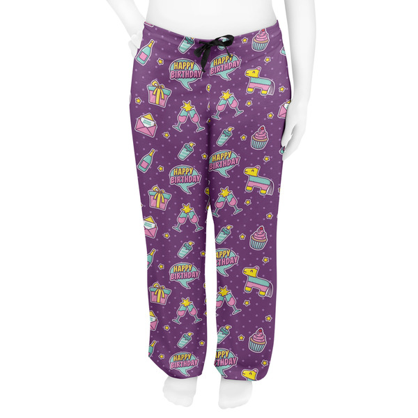 Pinata Birthday Women's Pj on model - Front