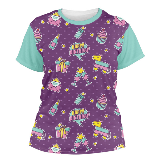 Custom Pinata Birthday Women's Crew T-Shirt - X Large