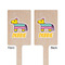 Pinata Birthday Wooden 6.25" Stir Stick - Rectangular - Double Sided - Front & Back