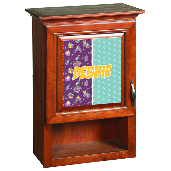 Pinata Birthday Wooden Cabinet Decal (Medium)