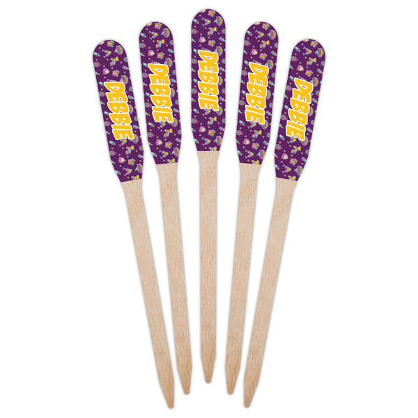 Pinata Birthday Wooden Food Pick - Paddle - Fan View