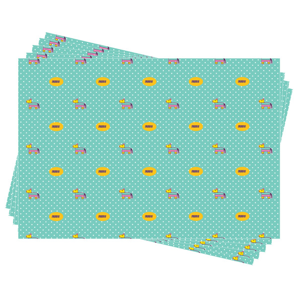 Pinata Birthday Wrapping Paper - Front & Back - Sheets Approval