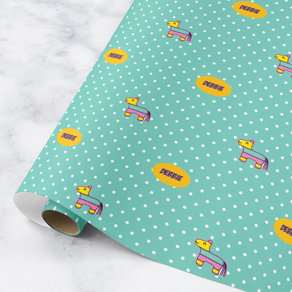 Custom Pinata Birthday Wrapping Paper Roll - Small (Personalized)