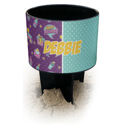 Pinata Birthday Black Beach Spiker Drink Holder (Personalized)