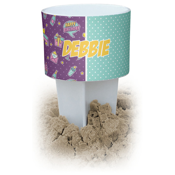 Custom Pinata Birthday Beach Spiker Drink Holder (Personalized)