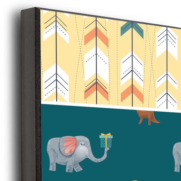 Animal Friend Birthday 11x14 Wood Print - Closeup