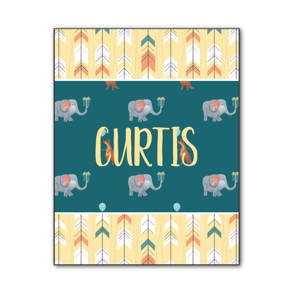 Custom Animal Friend Birthday Wood Print - 11x14 (Personalized)