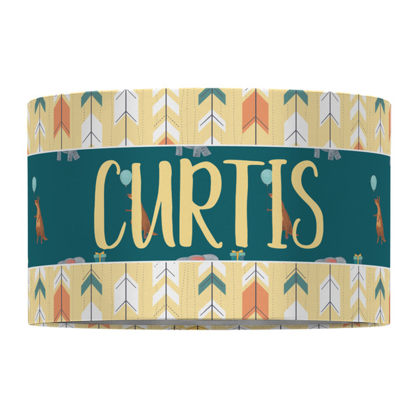 Animal Friend Birthday 12" Drum Lampshade - FRONT (Fabric)