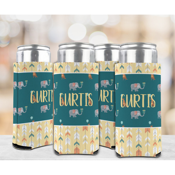 Animal Friend Birthday 12oz Tall Can Sleeve - Set of 4 - LIFESTYLE