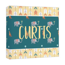 Animal Friend Birthday Canvas Print - 12x12 (Personalized)