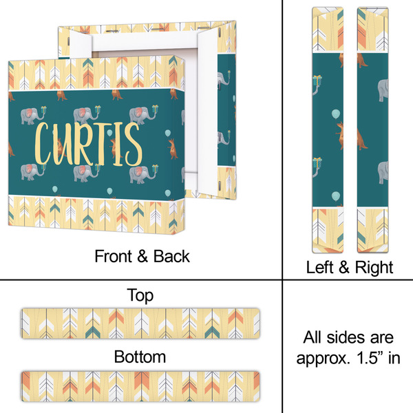 Animal Friend Birthday 12x12 - Canvas Print - Approval