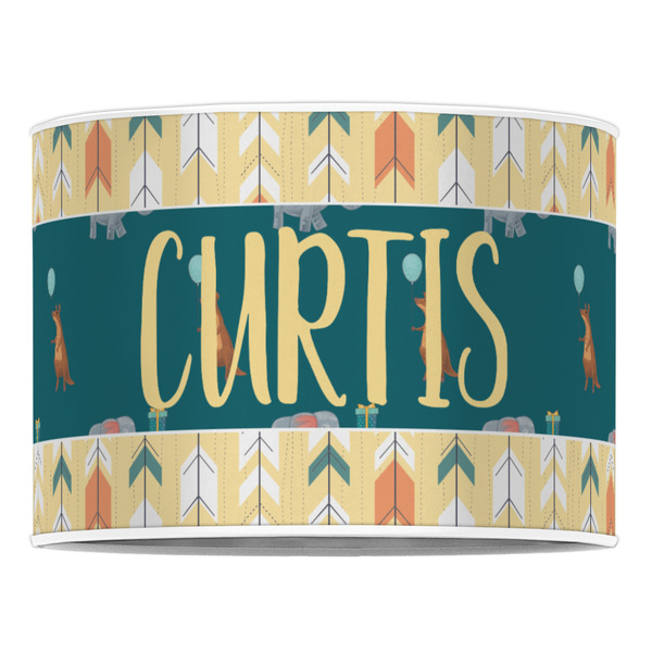 Animal Friend Birthday 16" Drum Lampshade - FRONT (Poly Film)