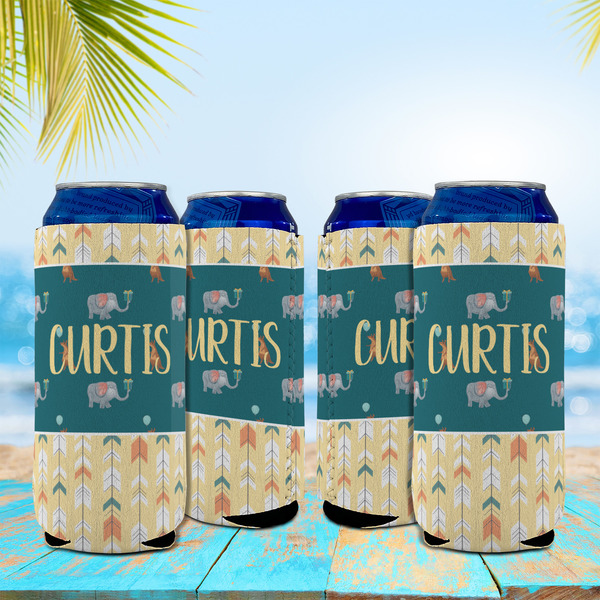 Animal Friend Birthday 16oz Can Sleeve - Set of 4 - LIFESTYLE
