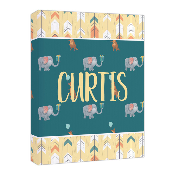 Custom Animal Friend Birthday Canvas Print - 16x20 (Personalized)